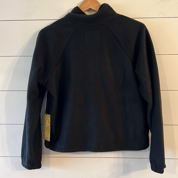 Kyodan Outdoor Black Polar Cropped Pullover Fleece Size Medium - Picture 6 of 7